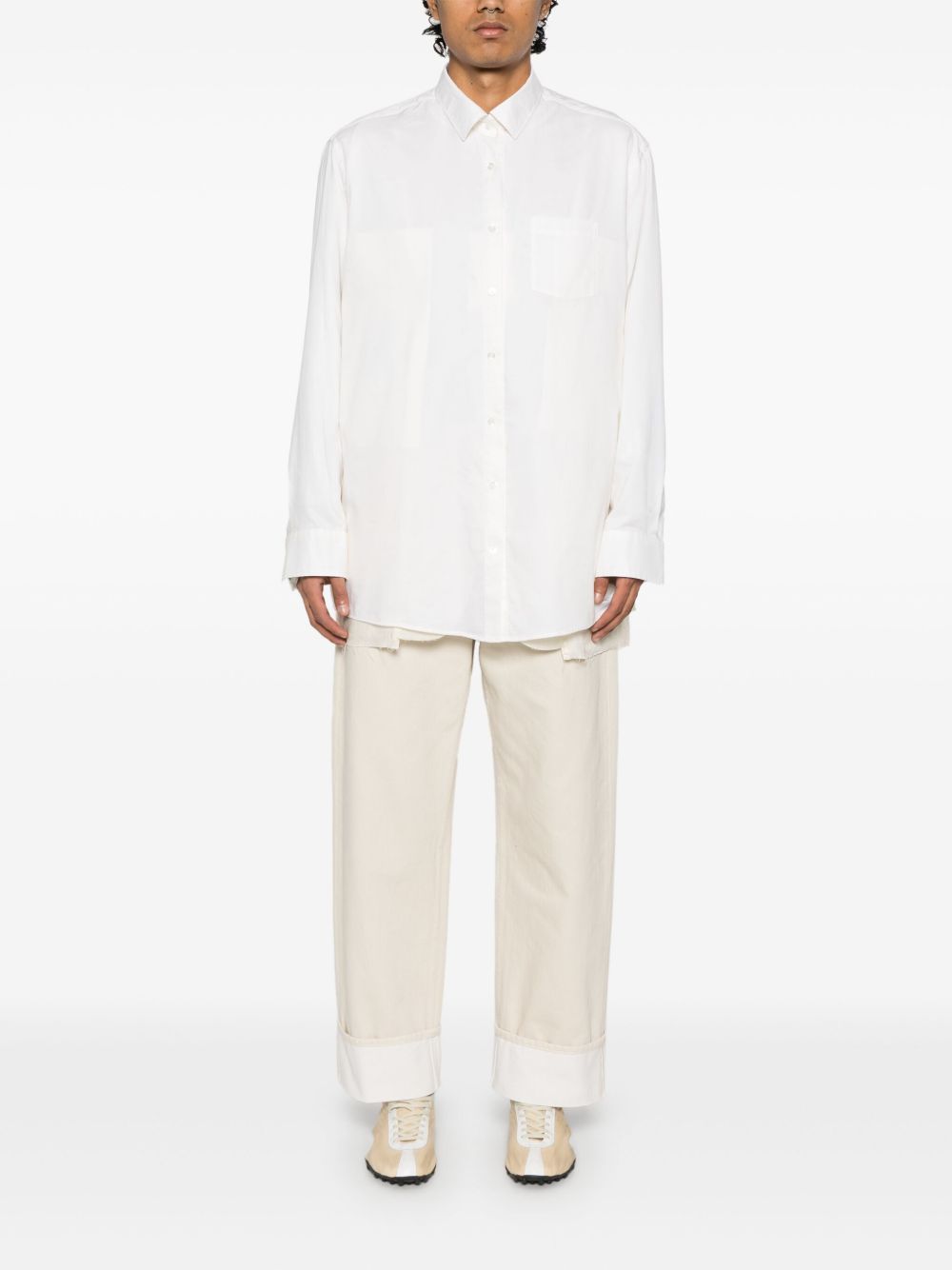panelled shirt jacket