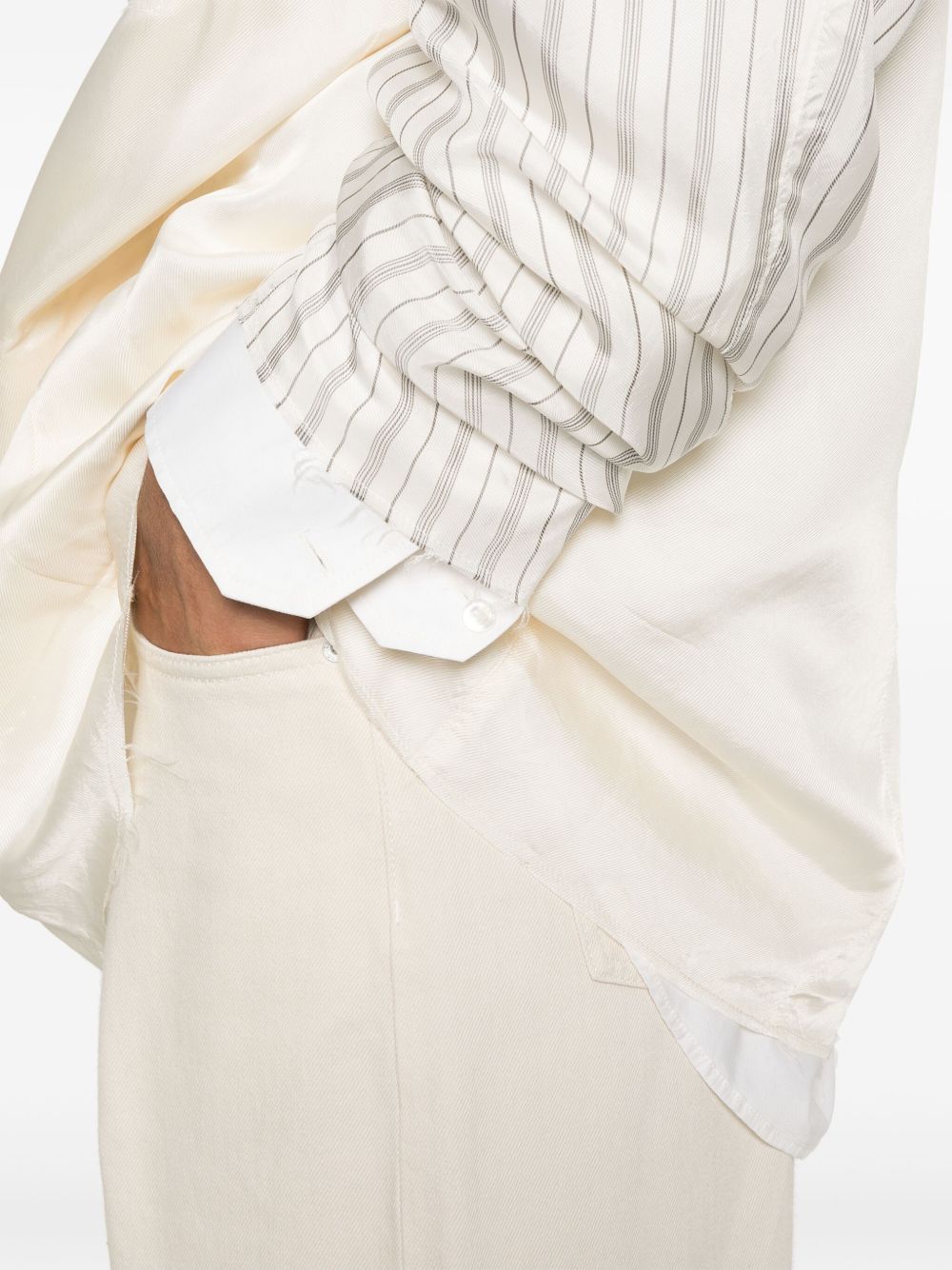 panelled shirt jacket