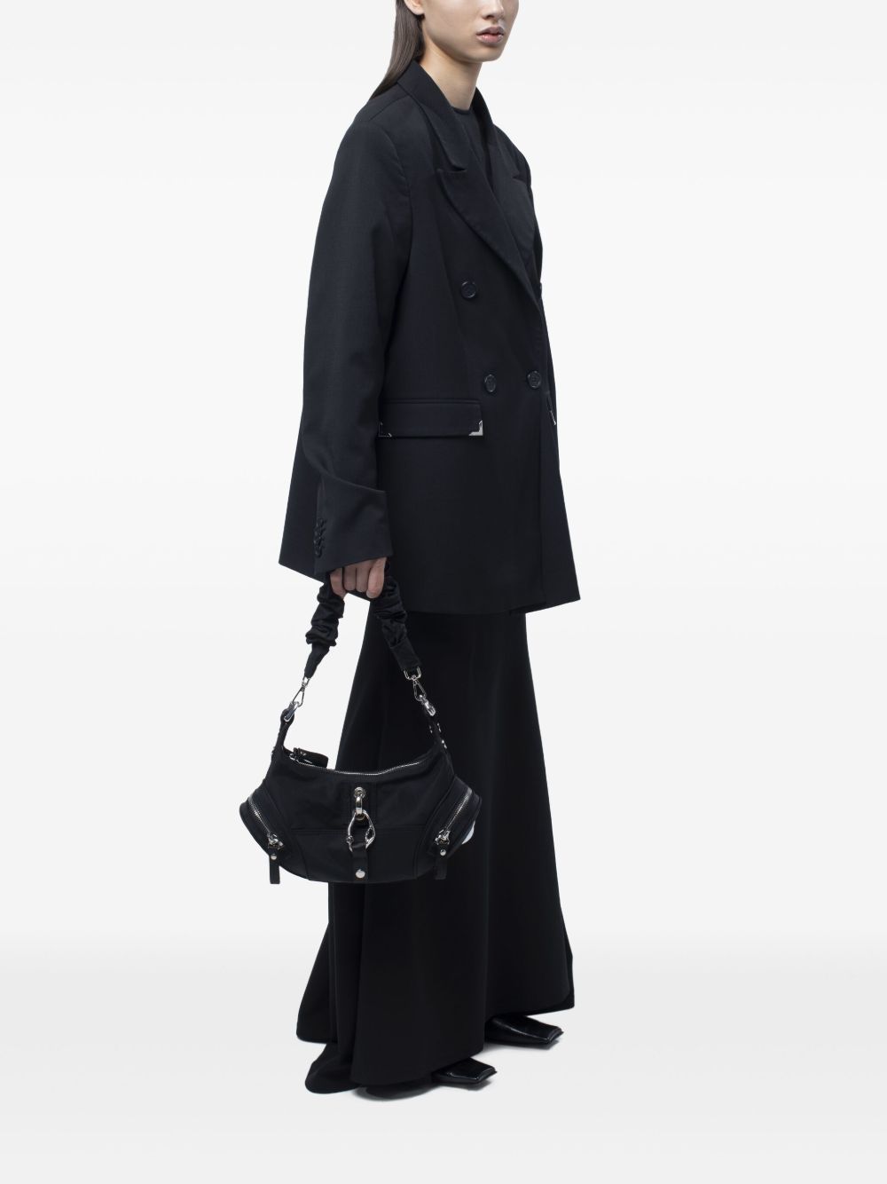 Scrunched-Handle Shoulder Bag