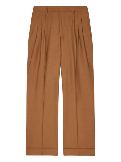 Wool Straight Trousers