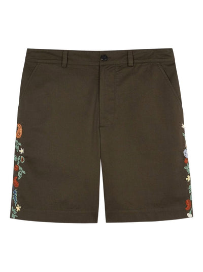 Embroidered Cotton Shorts