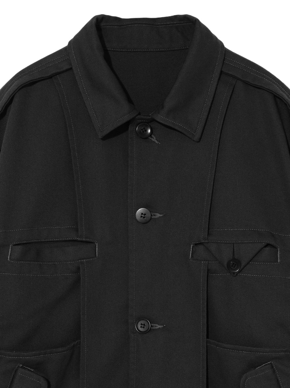 cotton-blend shirt jacket