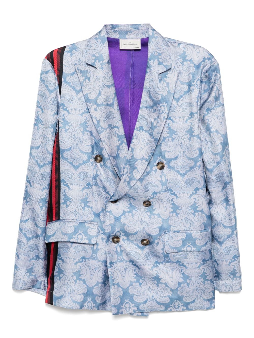 mix-print jacket