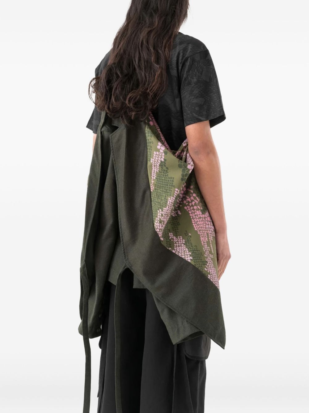 wrapped-front blazer