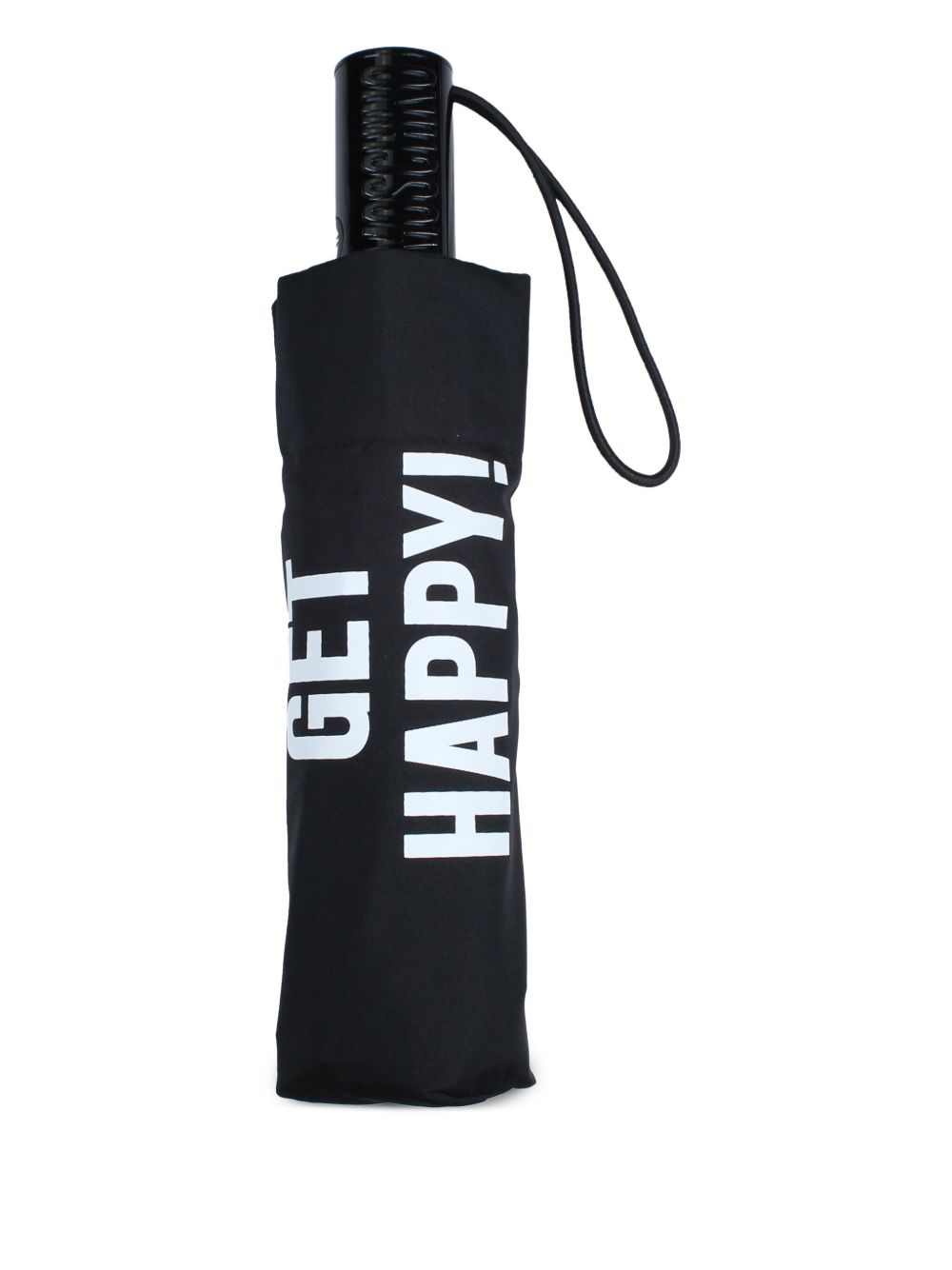 slogan-print compact umbrella