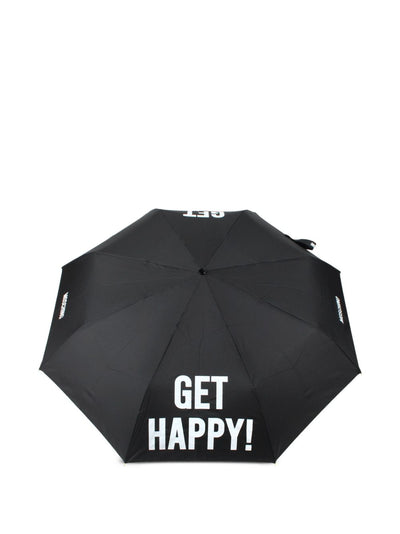 Slogan-Print Compact Umbrella