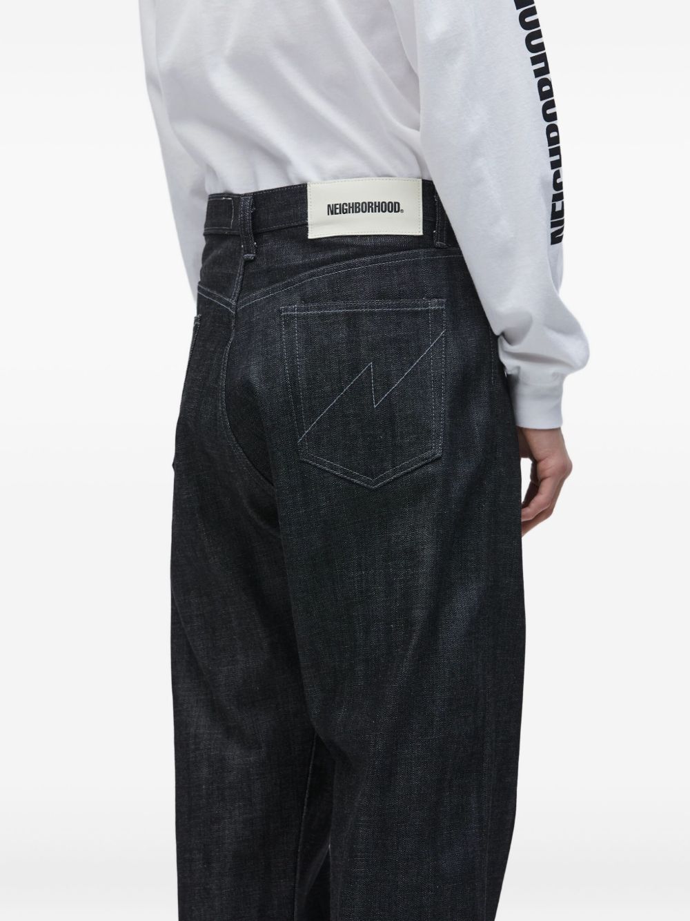 logo-patch jeans