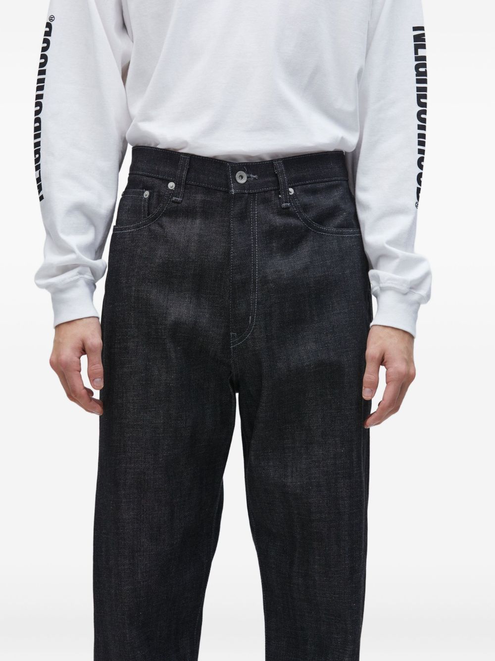 logo-patch jeans