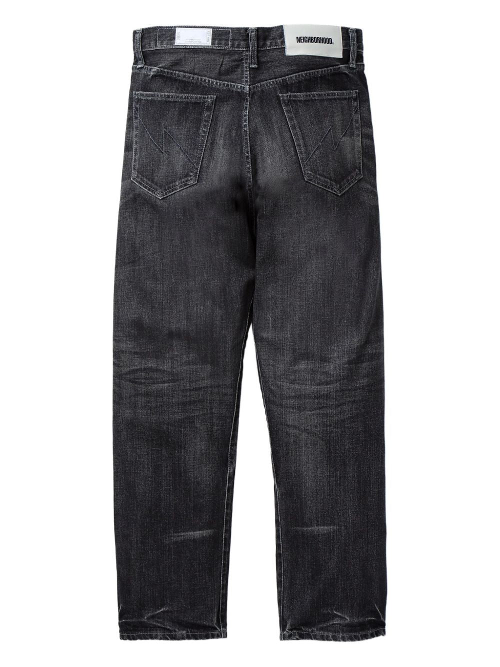 faded-effect jeans