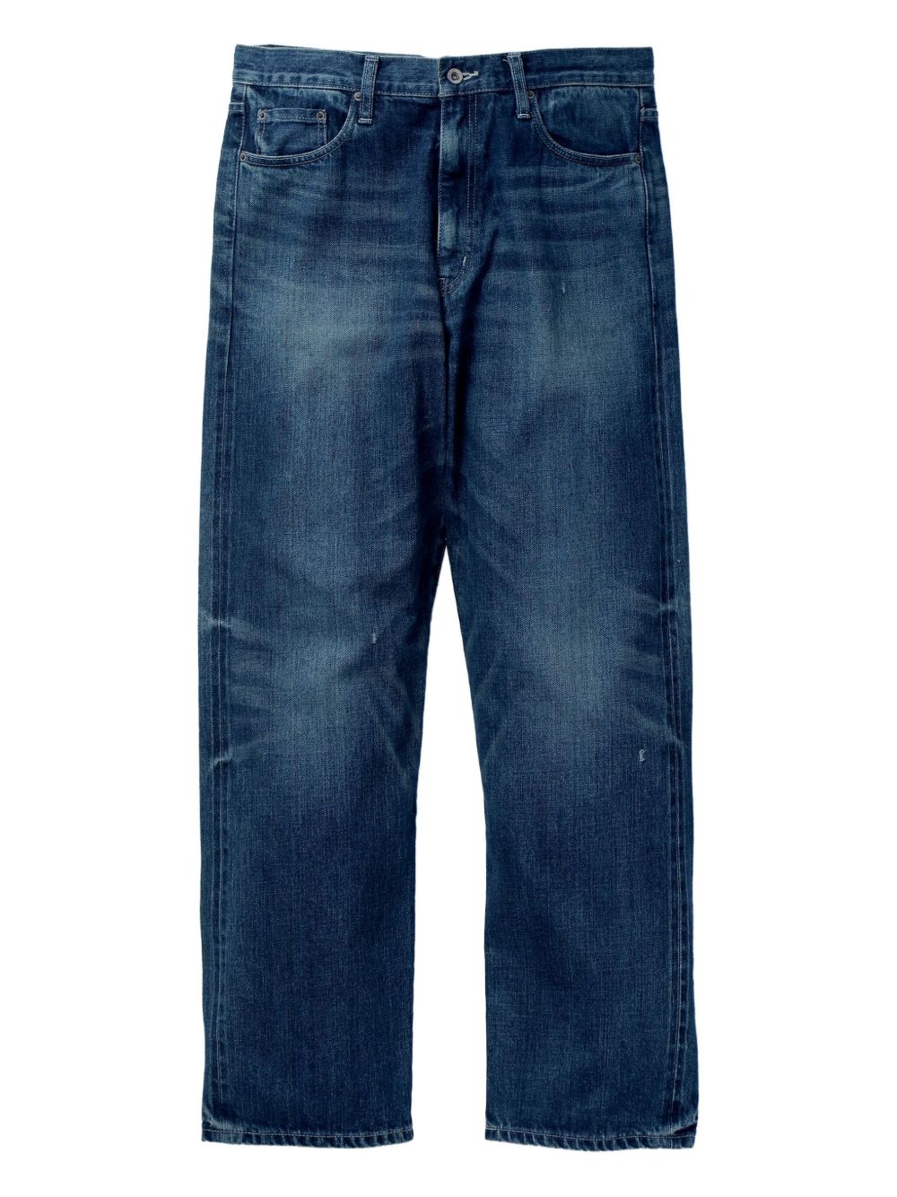 faded-effect jeans