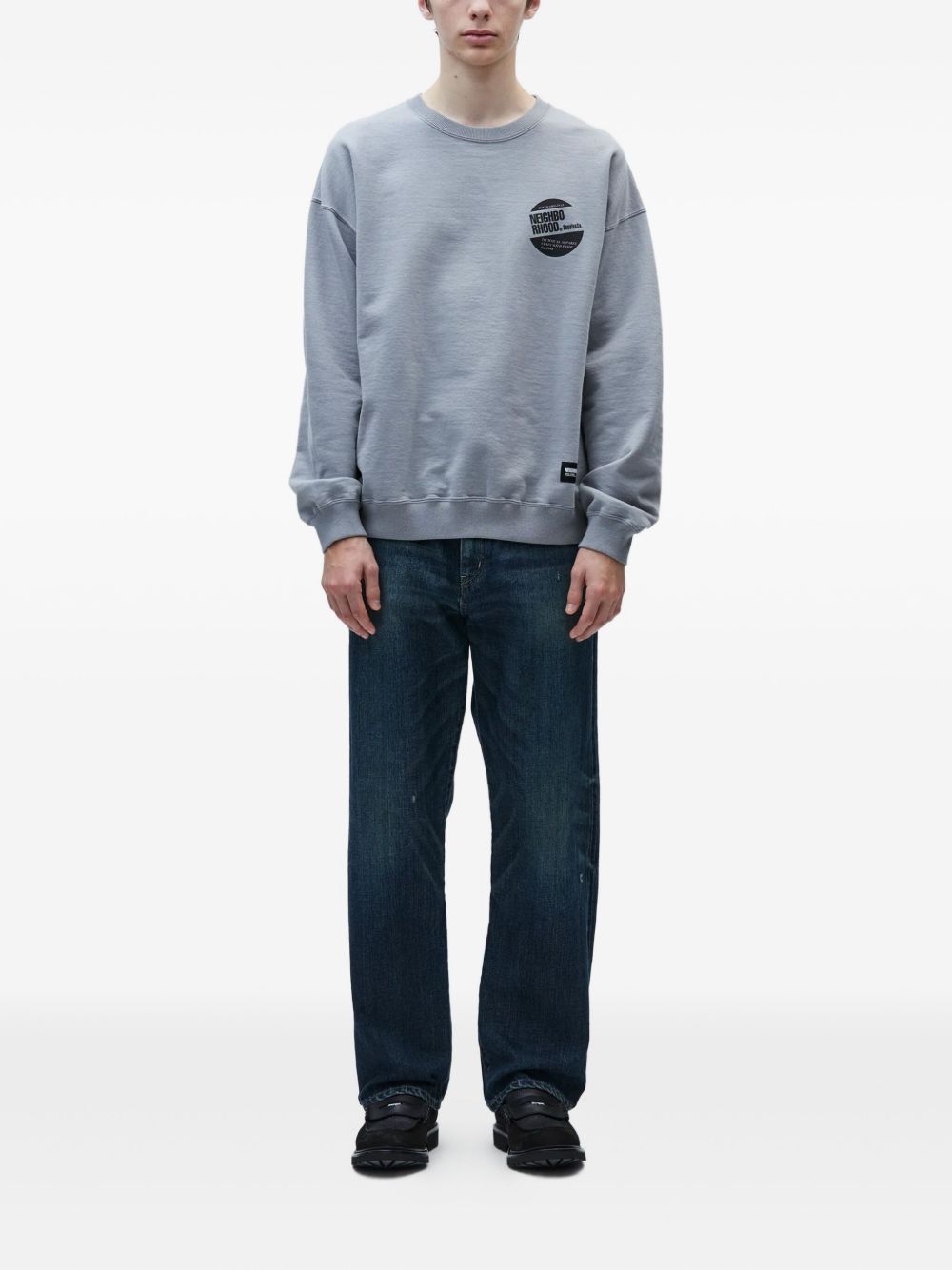 faded-effect jeans