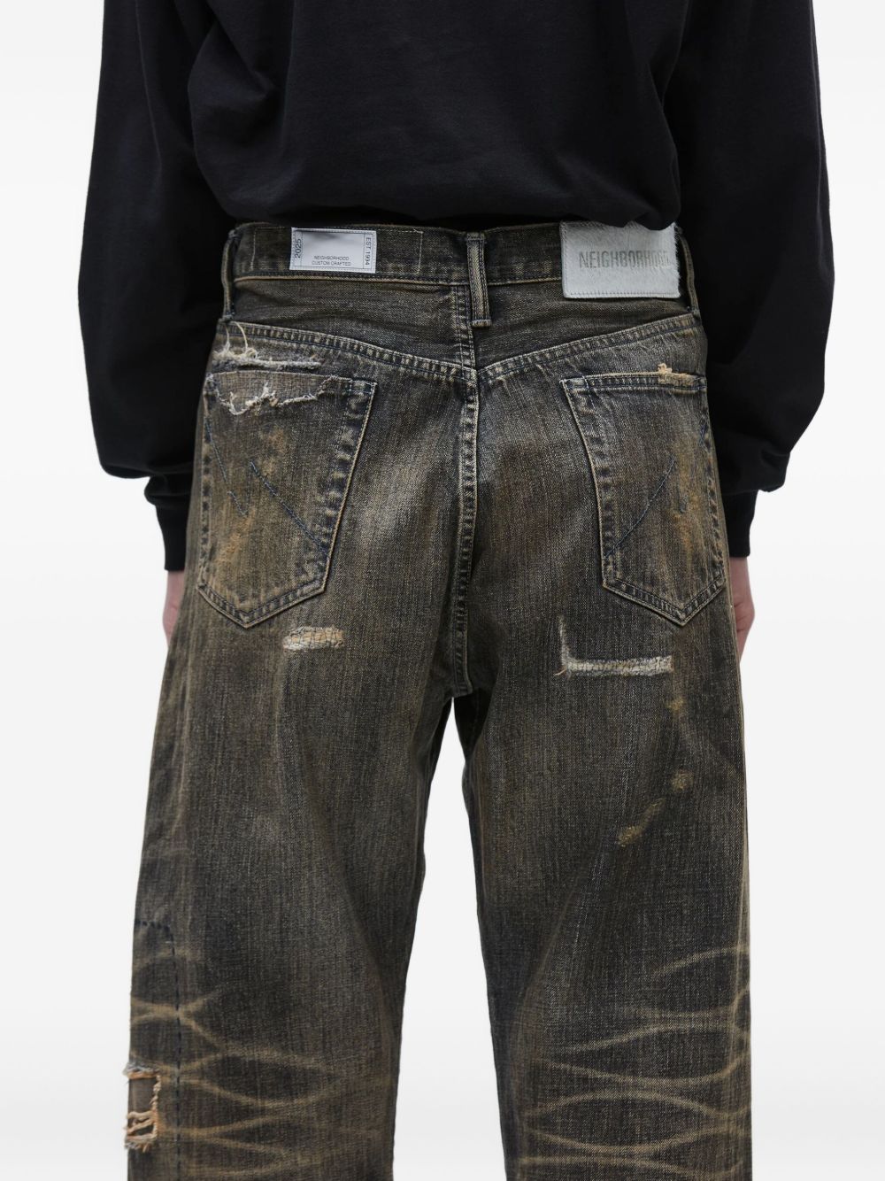 distressed jeans