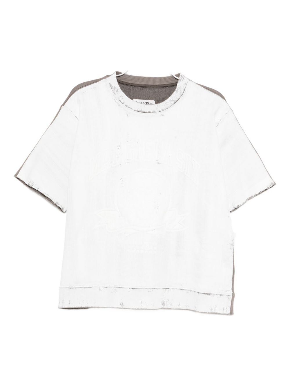 ribbed-hem T-shirt