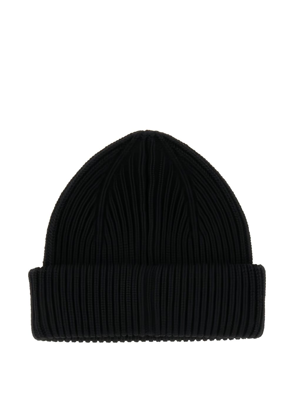 ribbed-knit wool hat