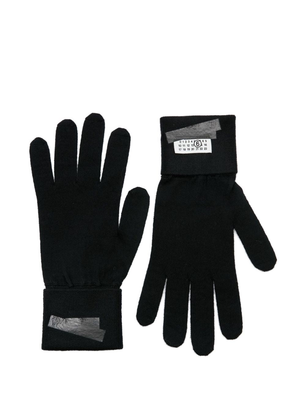 Numbers-motif gloves