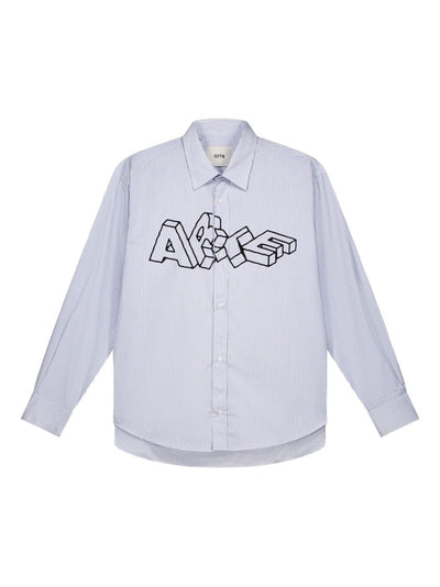 Striped Logo-Print Shirt
