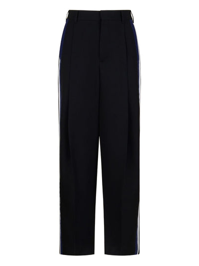 Virgin Wool Straight-Leg Trousers