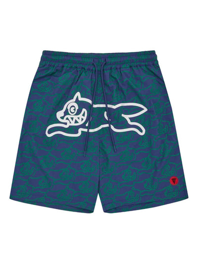 Graphic-Print Swim Shorts