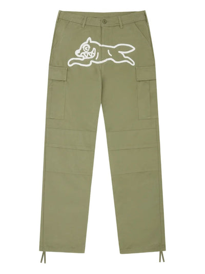 Graphic-Print Cargo Trousers