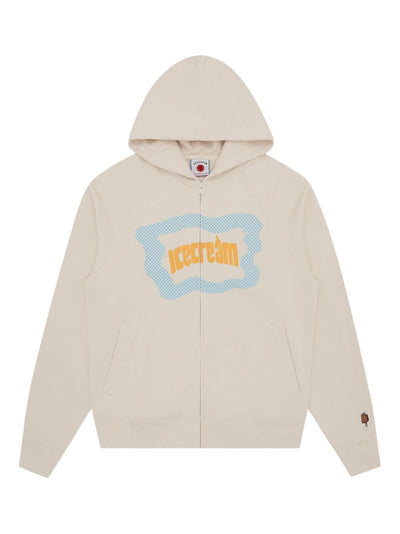 Block Logo Zip-Up Hoodie