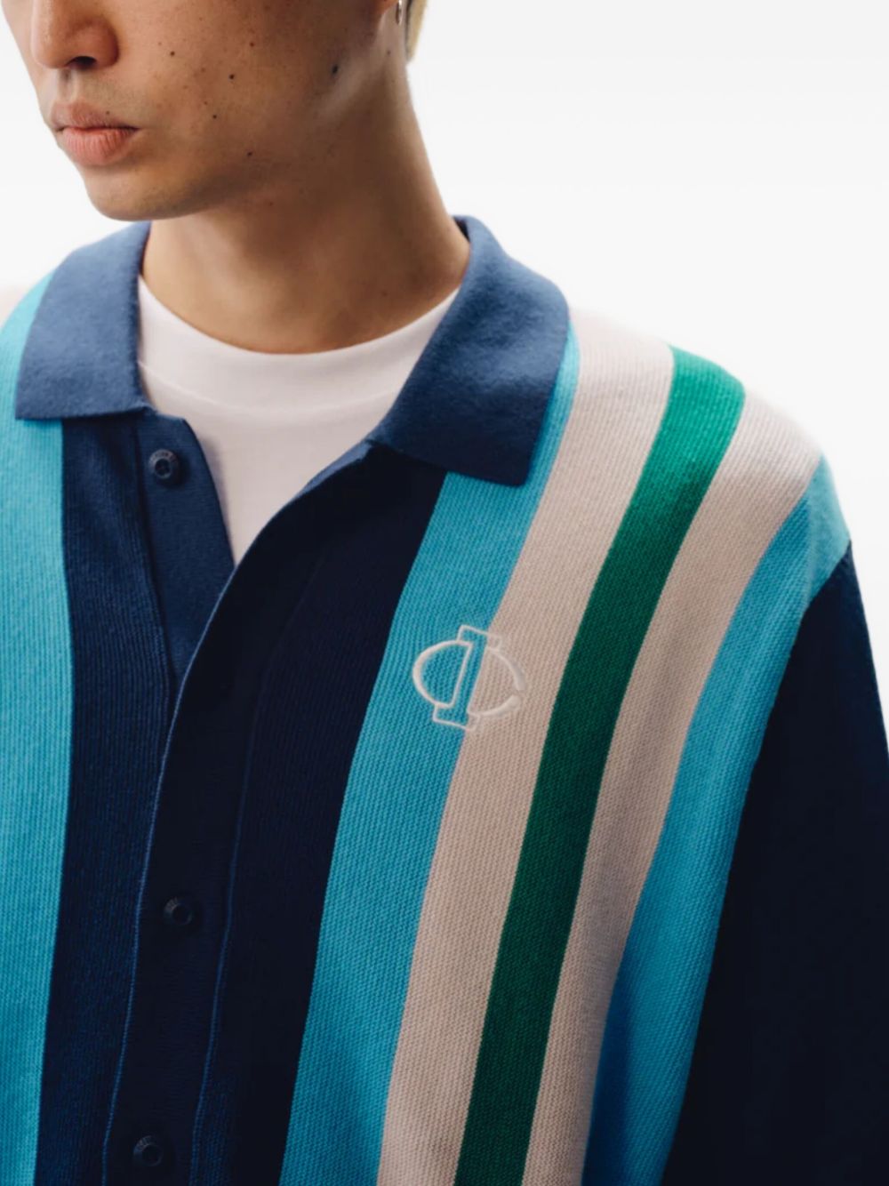 striped polo shirt