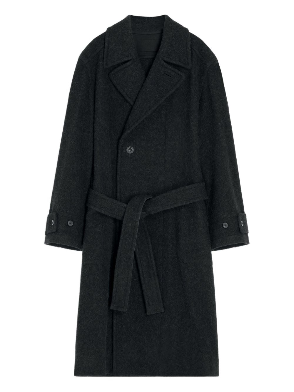 belted double-breasted coat