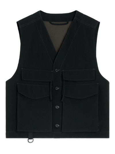 Utility Button-Fastening Gilet