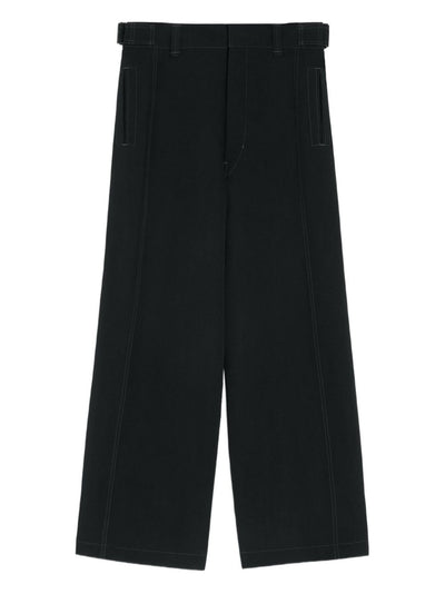 Contrast-Stitching Trousers