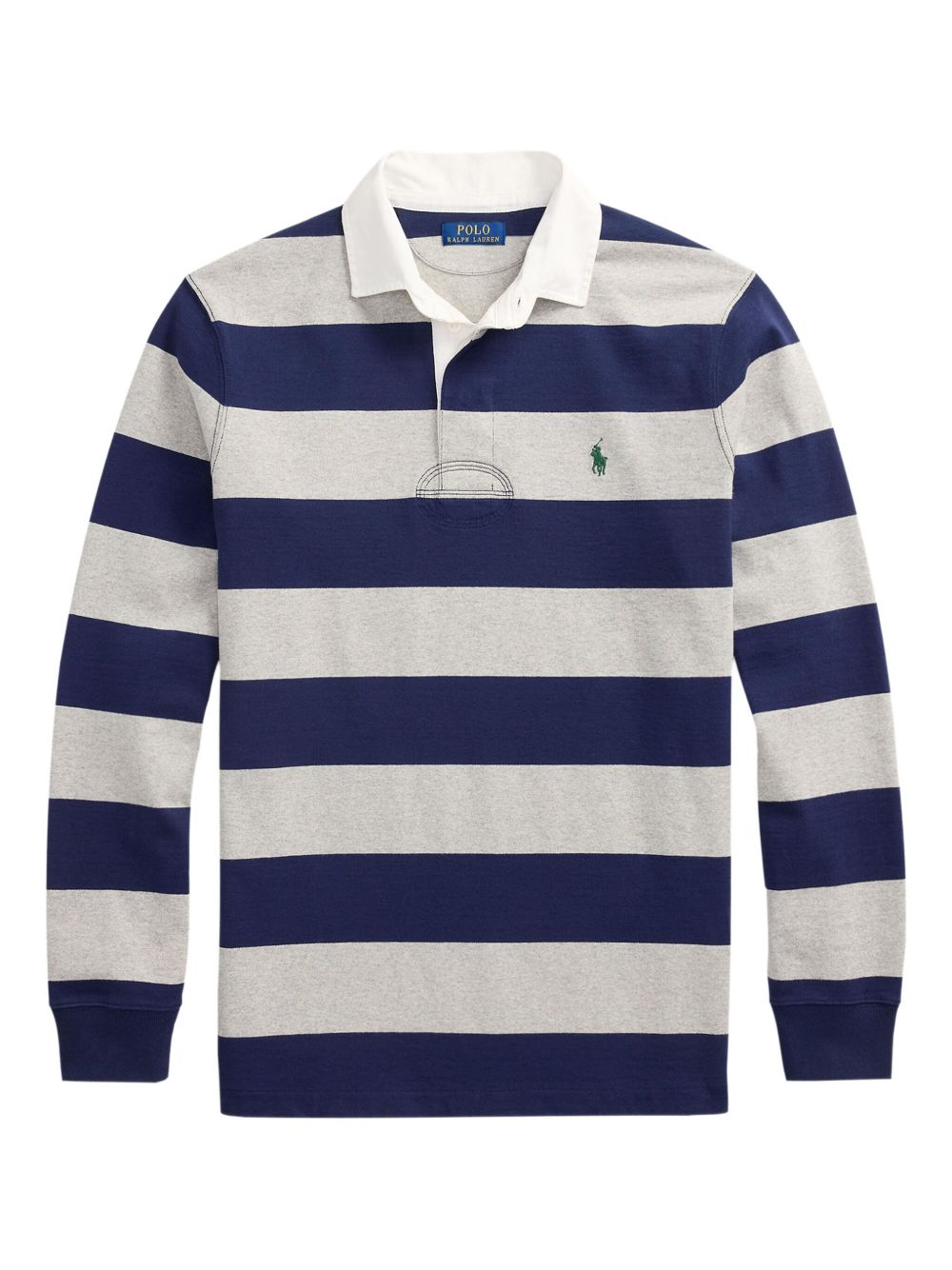 The Iconic Rugby striped long-sleeves polo shirt