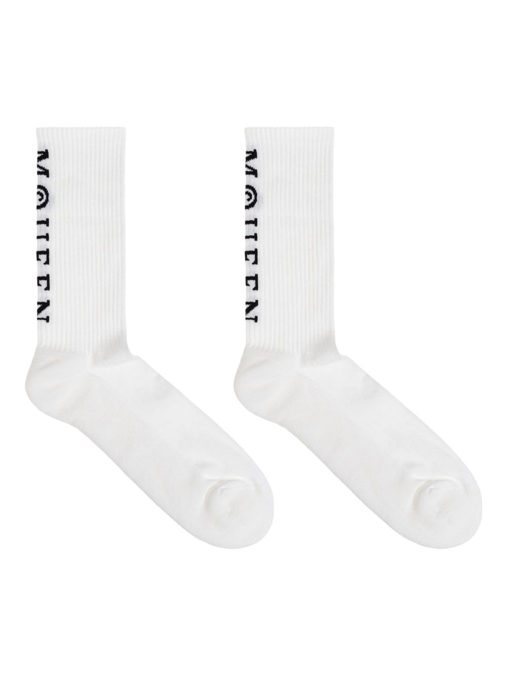 ribbed logo socks