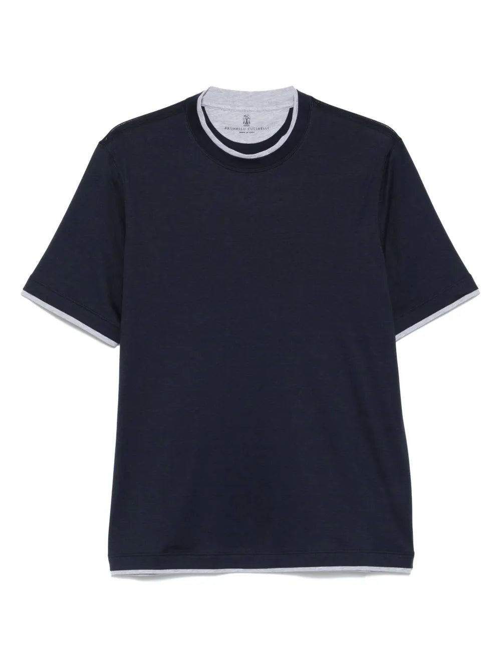 layered-effect jerseyT-shirt