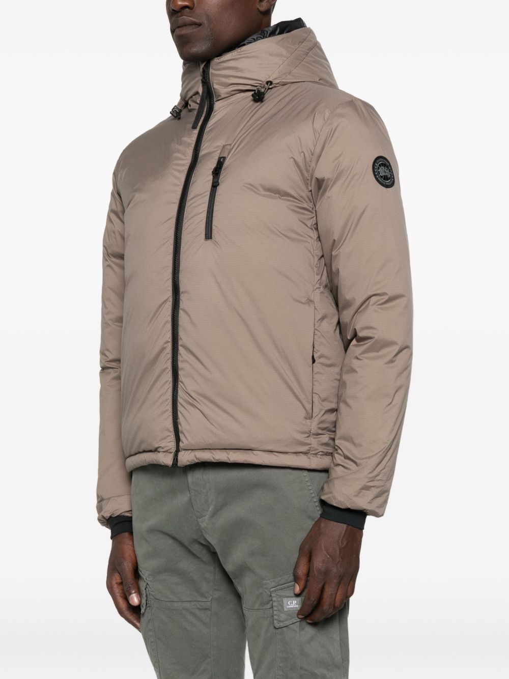 Lodge hooded zip-fastening jacket