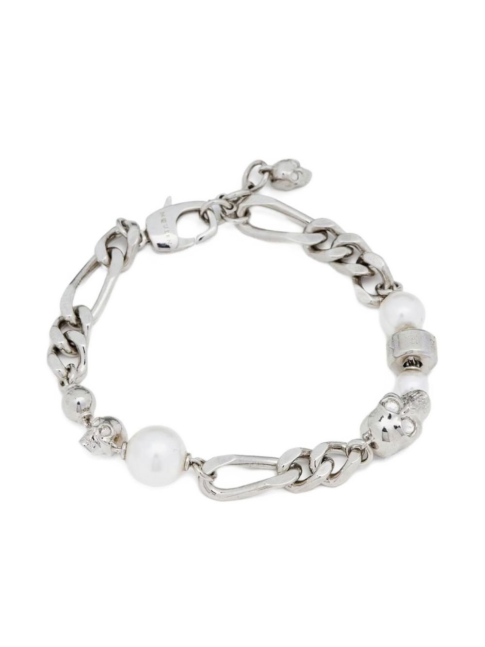 skull-motif chain bracelet