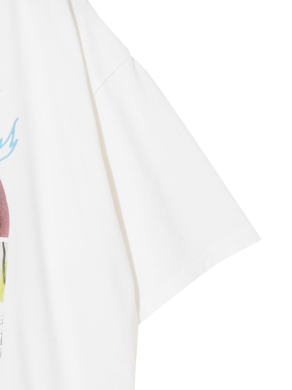 apple-print T-shirt