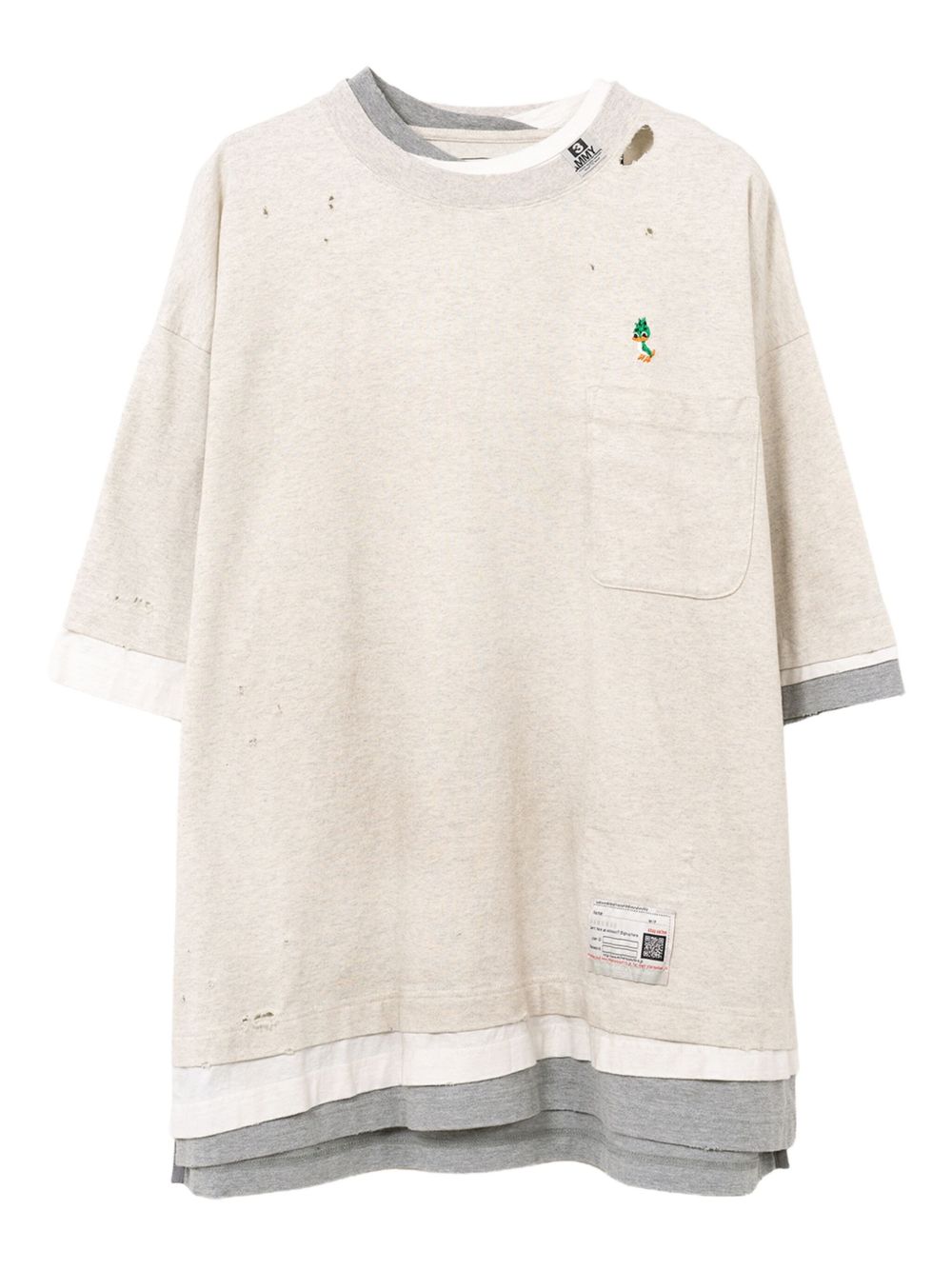 layered pocket T-shirt