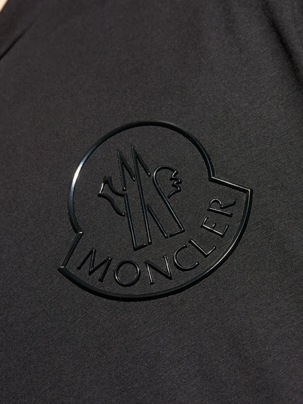 logo-embossed cotton T-shirt