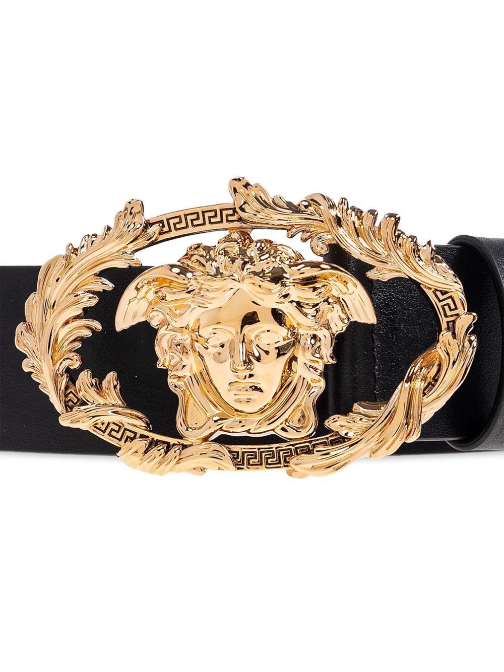medusa-head leather belt