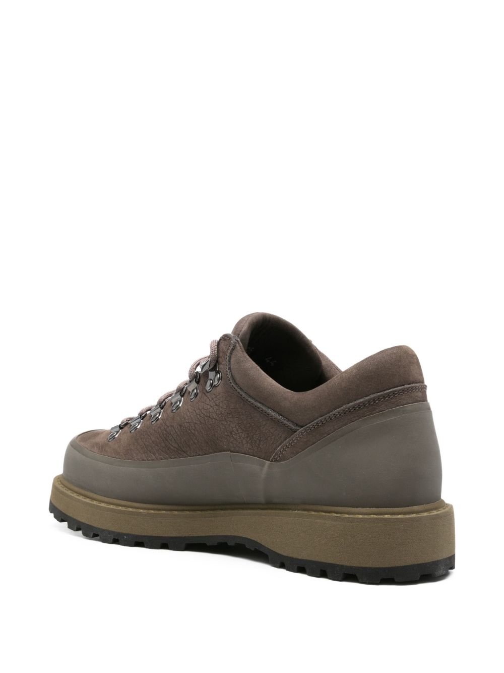 lace-up calf leather hiking boots