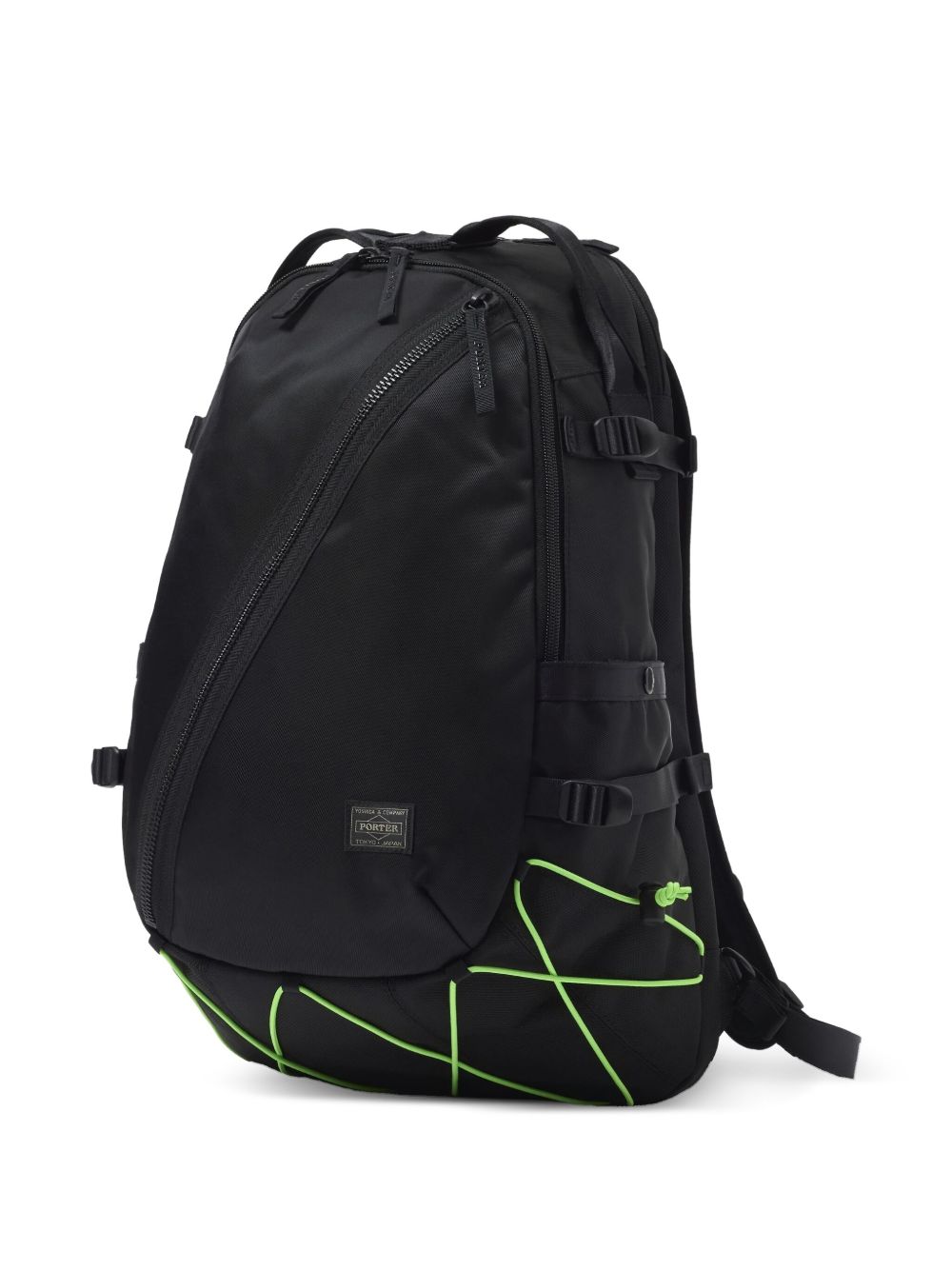 Things diagonal-zip cross-strap backpack