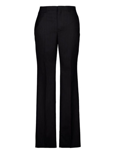 Pinstripe Wool Trousers