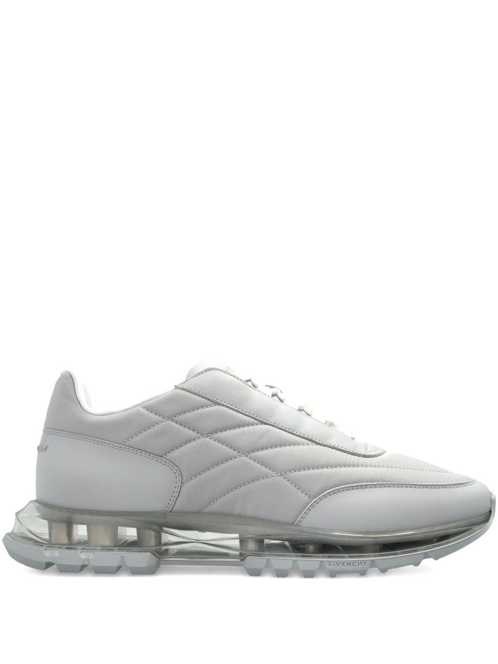 quilted translucent-sole sneakers