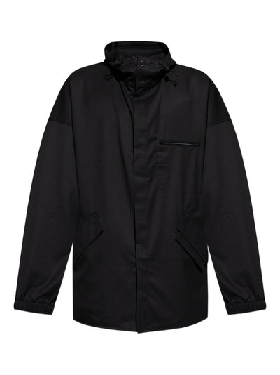 Stripe-Print Hooded Jacket