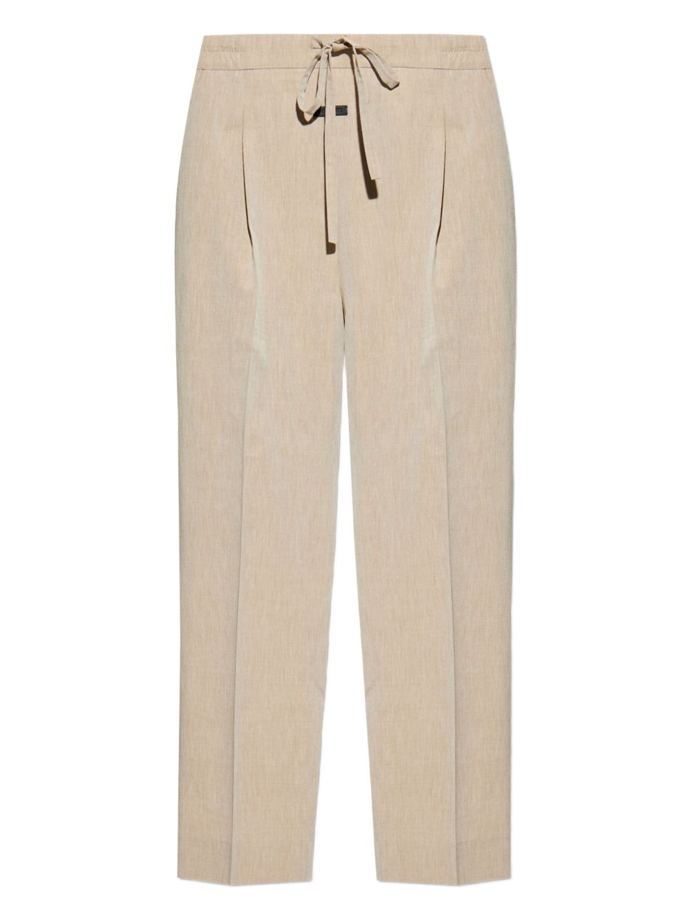 pleat-detailed drawstring trousers