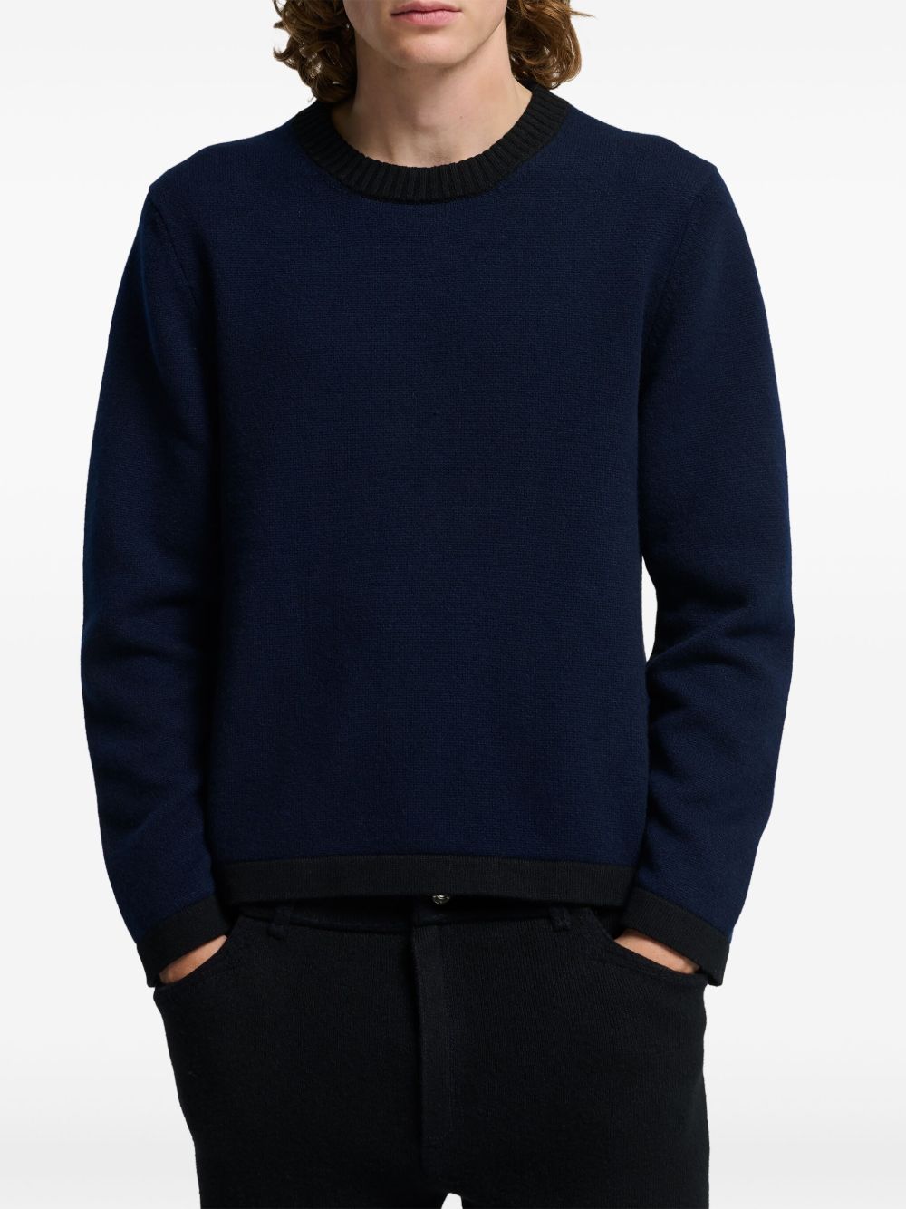 round-neck cashmere sweater