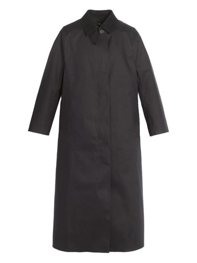 Button-Fastening Single-Breasted Coat