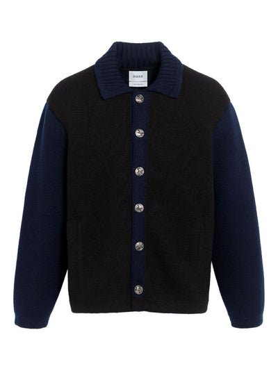 Colour-Block Button Cardigan