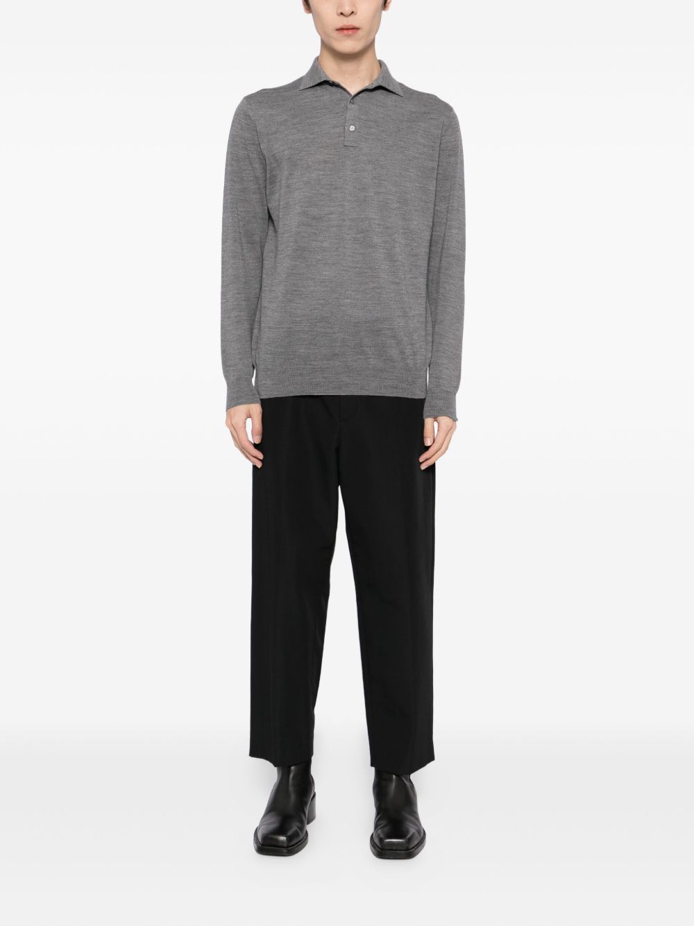 wool polo shirt