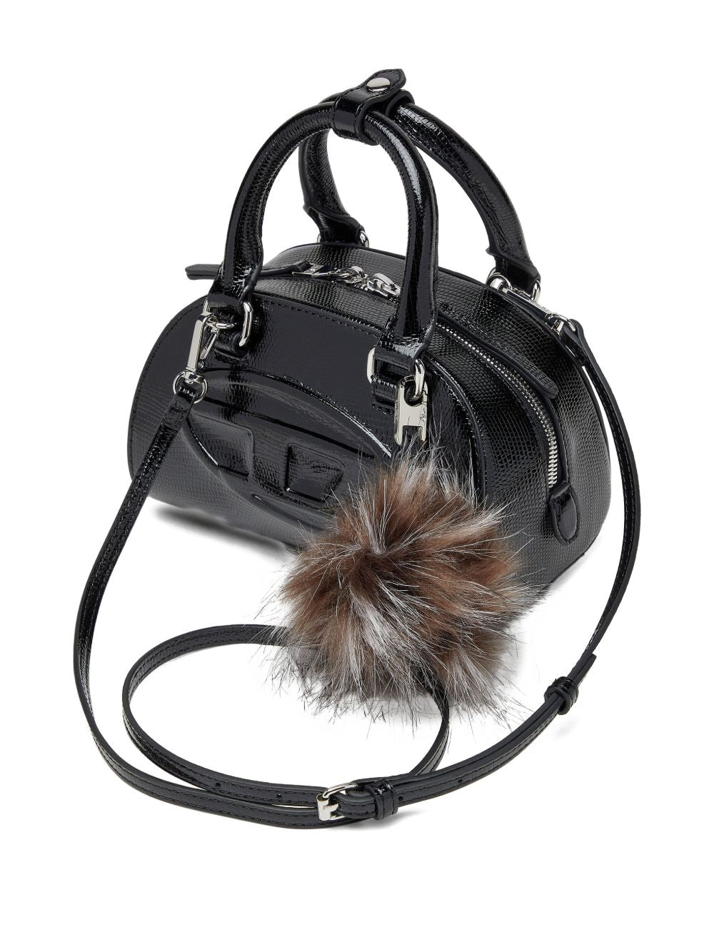 logo-embossed tote bag