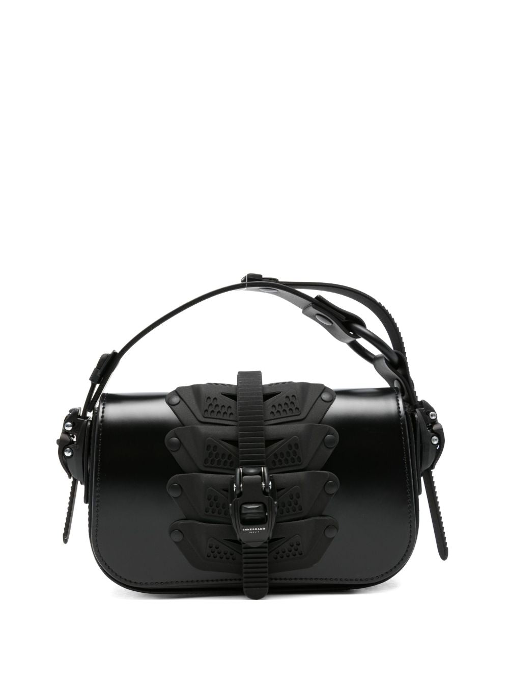 buckle-fastening panelled tote bag