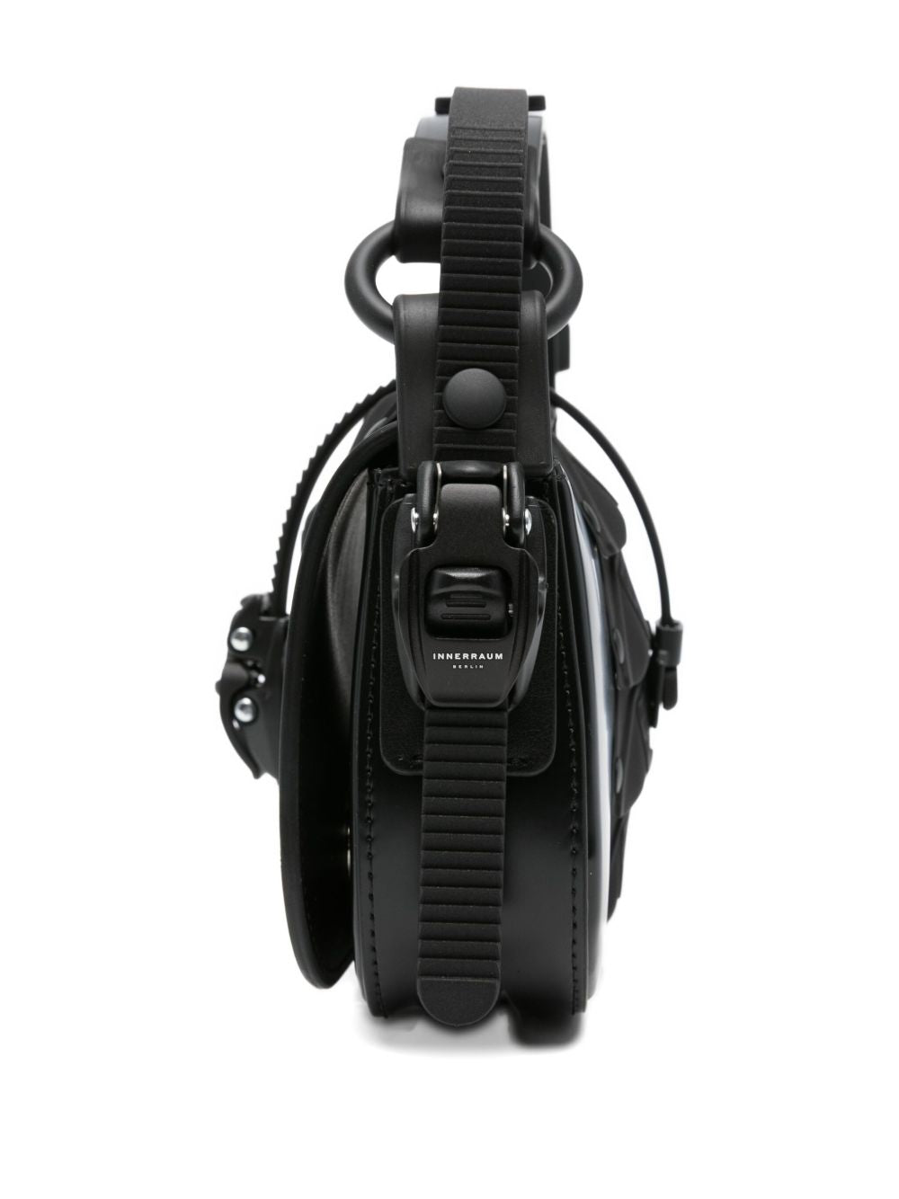 buckle-fastening panelled tote bag